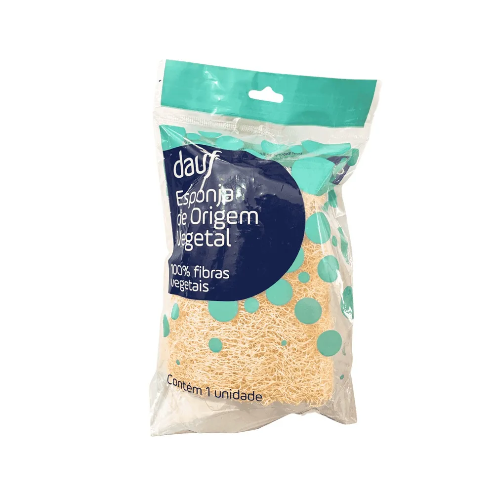 Esponja De Banho Dauf Vegetal Natural 1 Unidade