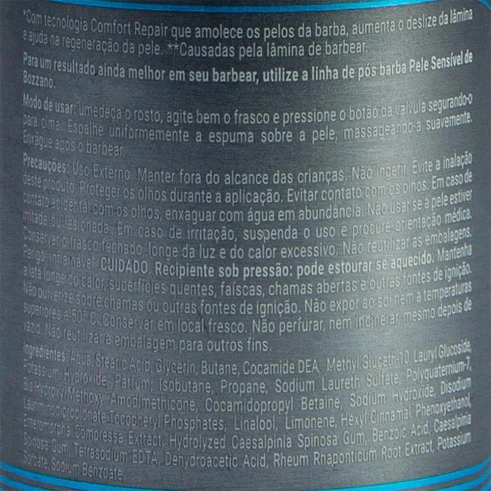 Espuma de Barbear Bozzano Pele Sensível 200ml — foto 10