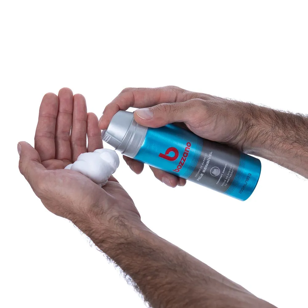 Espuma de Barbear Bozzano Pele Sensível 200ml — foto 4