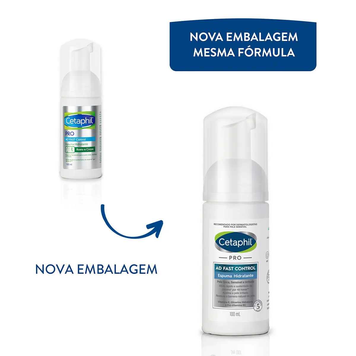 Espuma Hidratante Cetaphil Pro AD Fast Control 100ml — foto 2
