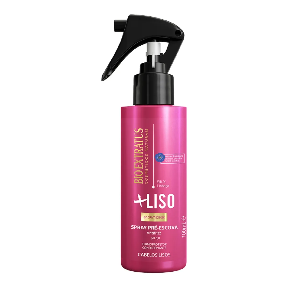 Finalizador Capilar Bio Extratus Mais Liso Antiumidade Proteção Térmica Spray 100ml