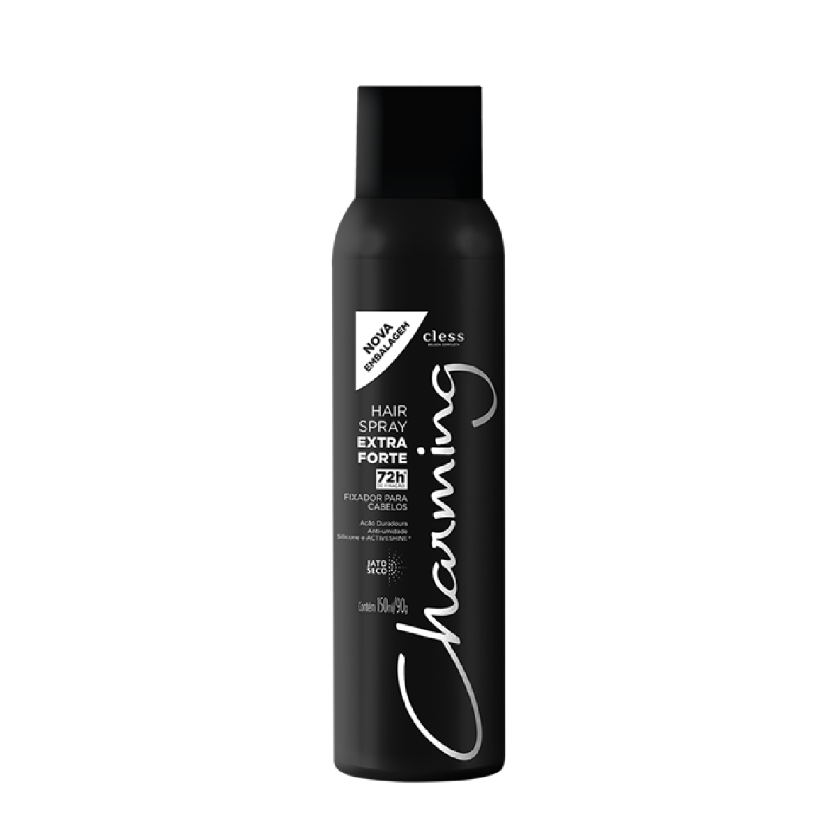 Fixador Capilar Charming Hair Spray Fixação Extra Forte 72h Spray 150ml