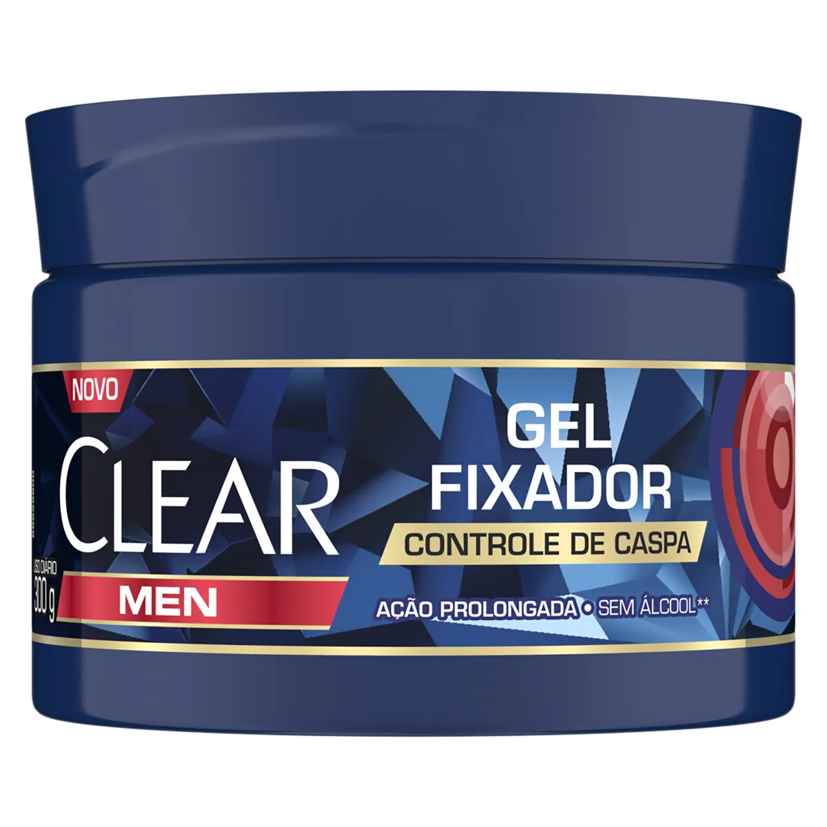 Fixador Capilar Clear Men Controle de Caspa Gel 300g
