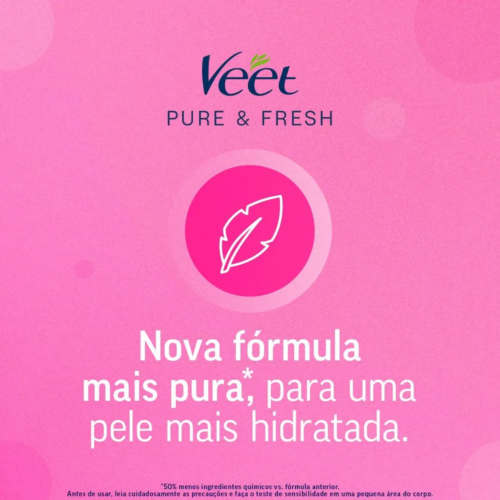 Folhas Depilatórias Veet Pure & Fresh Facial Pele Sensível 16 Unidades — foto 6