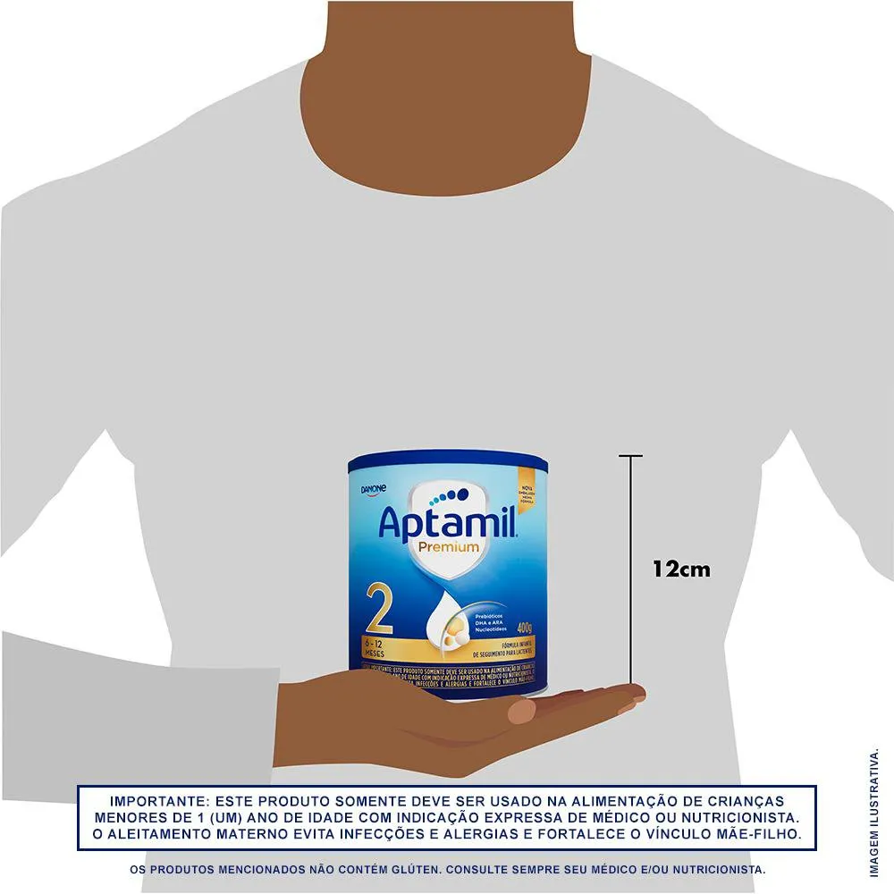 Fórmula Infantil Aptamil Premium 2 6 a 12 Meses 400g — foto 3
