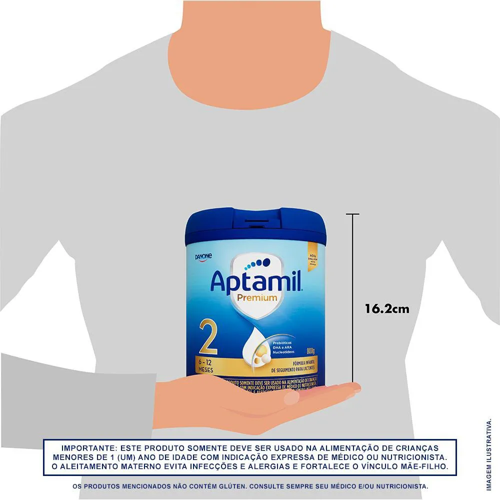 Fórmula Infantil Aptamil Premium 2 6 a 12 Meses 800g — foto 3