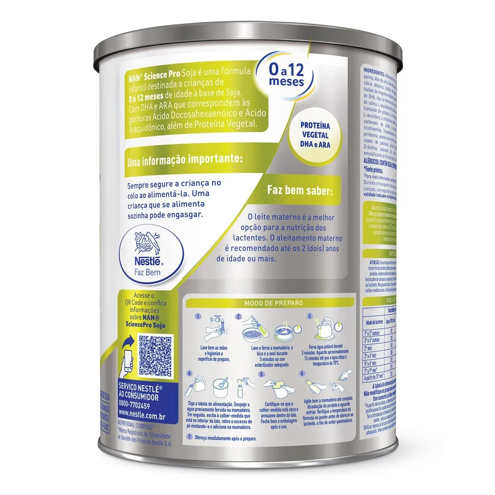 Fórmula Infantil NAN SciencePro Soja Sem Lactose 800g — foto 3