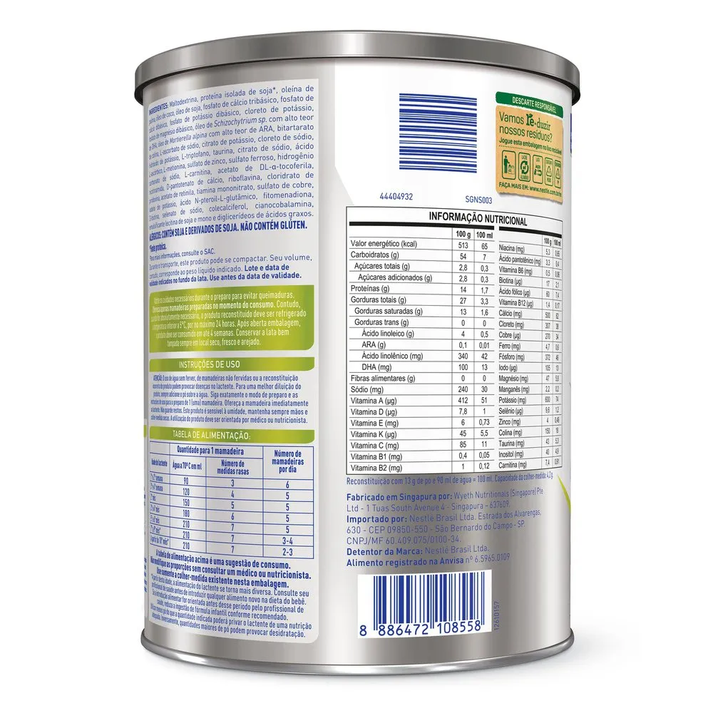 Fórmula Infantil NAN SciencePro Soja Sem Lactose 800g — foto 2