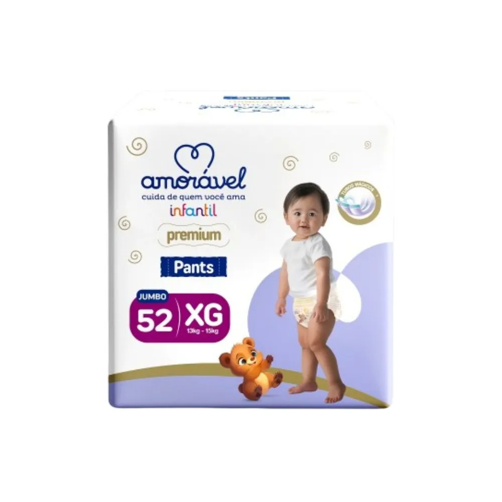 Fralda Amoravel Pants Xg 52 Unidades