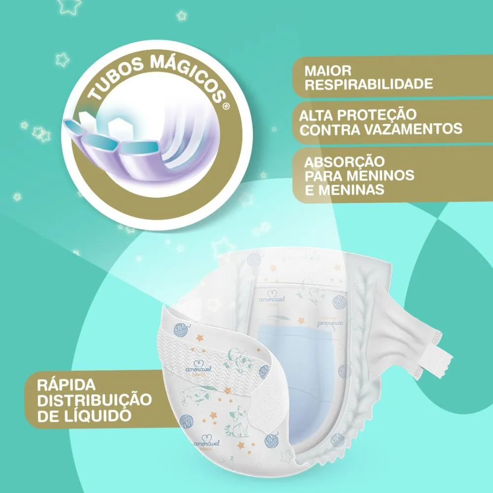 Fralda Amorável Premium M 68 Unidades — foto 3