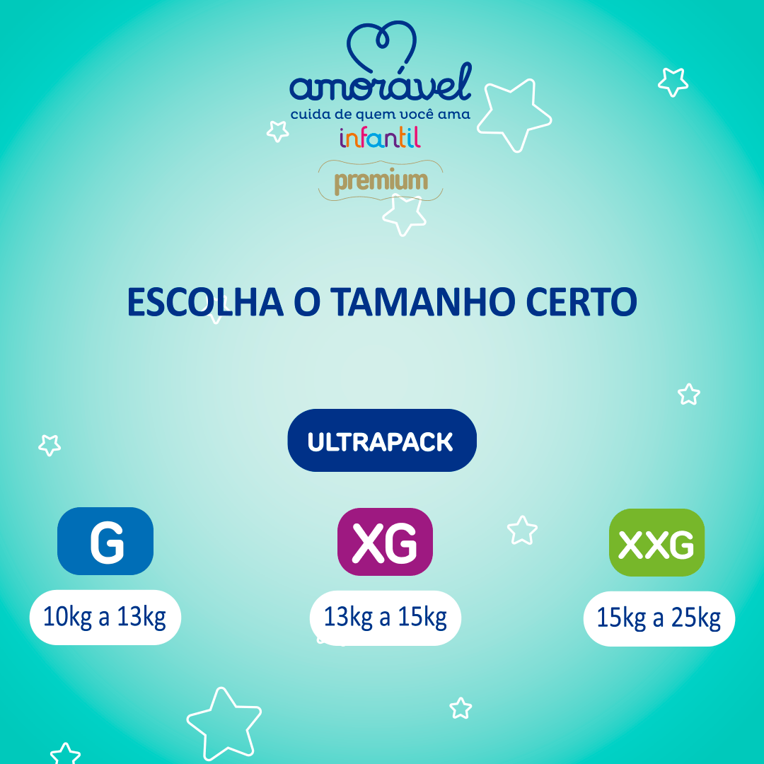 Fralda Amorável Premium Ultrapack Xxg 80 Unidades — foto 5