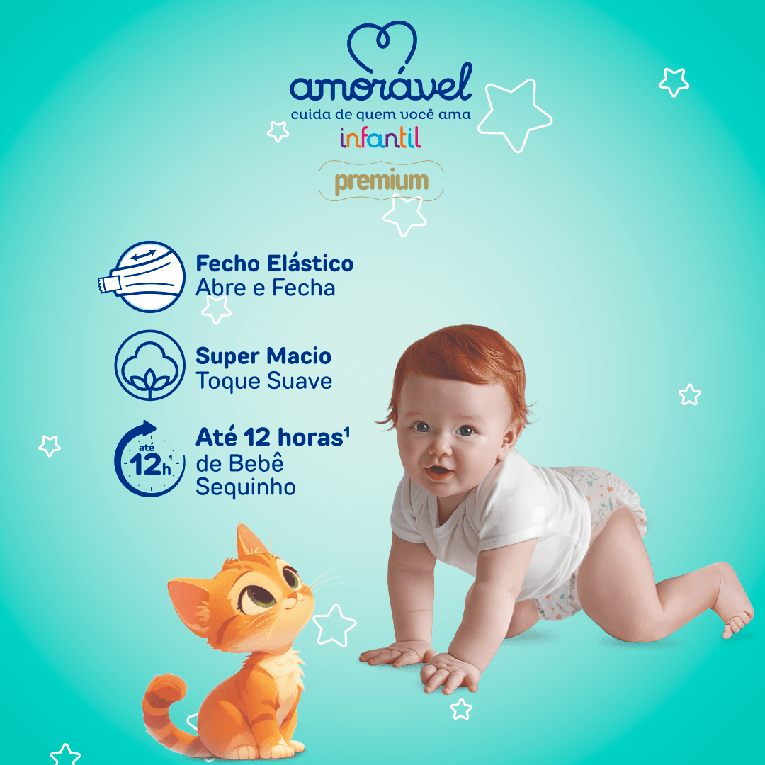 Fralda Amorável Premium Ultrapack Xxg 80 Unidades — foto 4