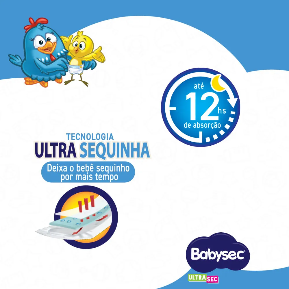Fralda Babysec Ultrasec Hiper Galinha Pintadinha G 60 Unidades — foto 2