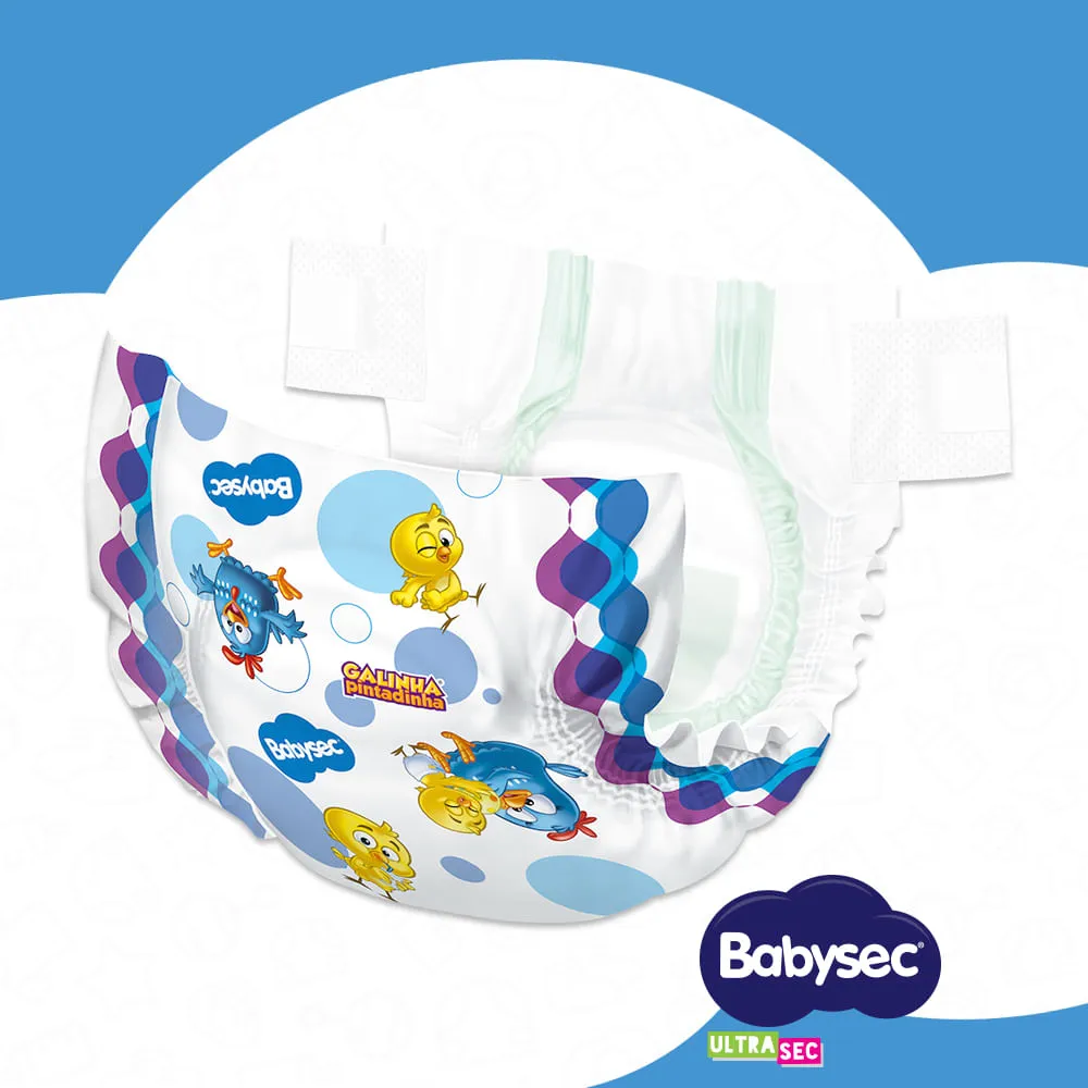 Fralda Babysec Ultrasec Hiper Galinha Pintadinha XXG 52 Unidades — foto 4