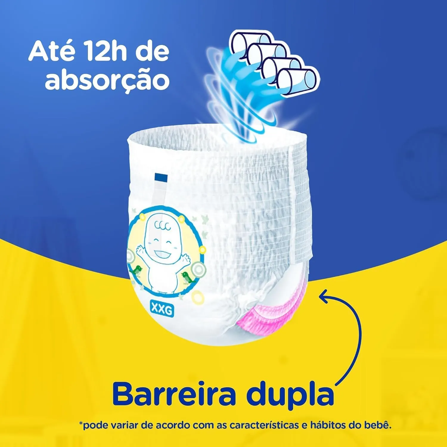 Fralda-Calça MamyPoko Dia & Noite G 50 Unidades — foto 4
