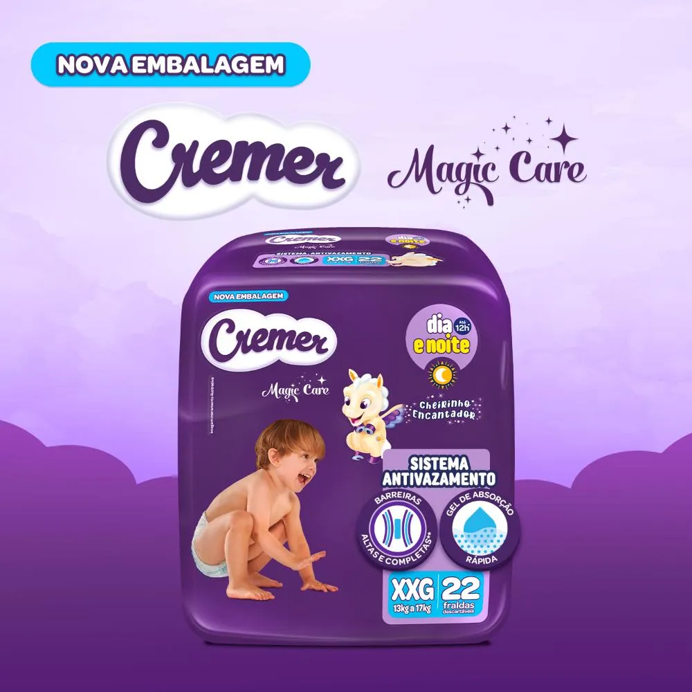 Fralda Cremer Econômica Tamanho XXG - 22 Unidades — foto 3