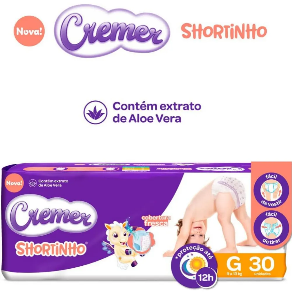 Fralda Cremer Shortinho G 30 Unidades — foto 2