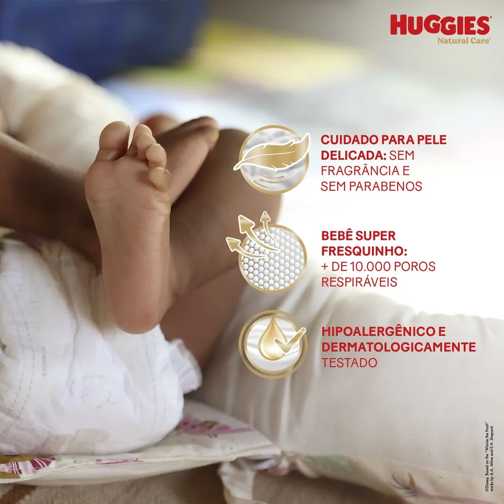 Fralda Huggies Natural Care M 32 Unidades — foto 4