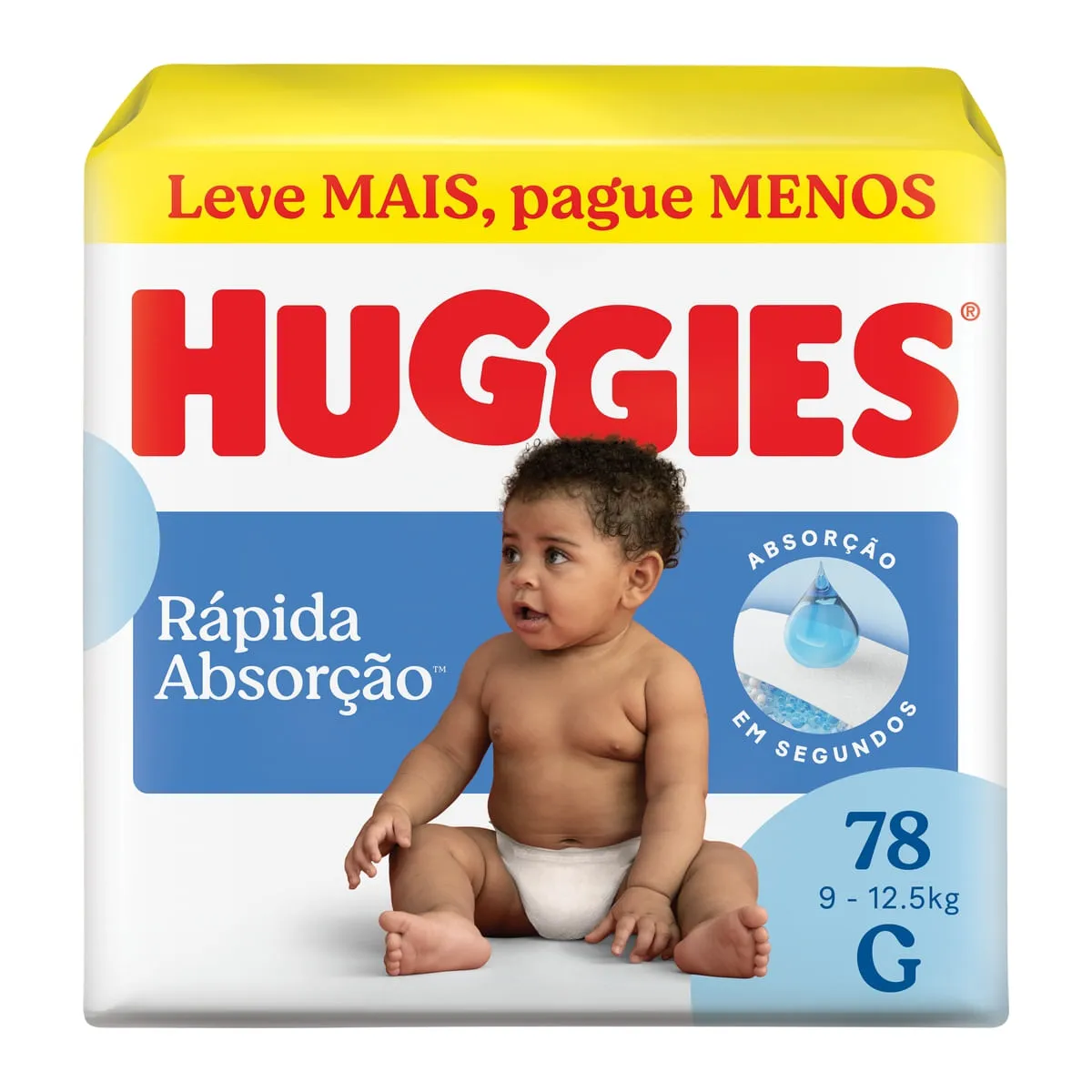 Fralda Huggies Tripla Proteção G 78 Unidades