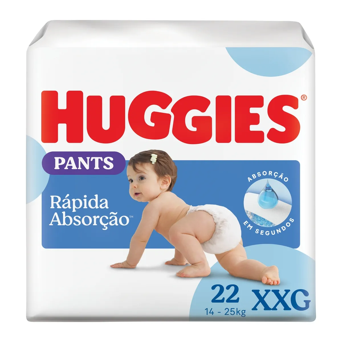 Fralda Huggies Tripla Proteção Roupinha XXG 22 Unidades