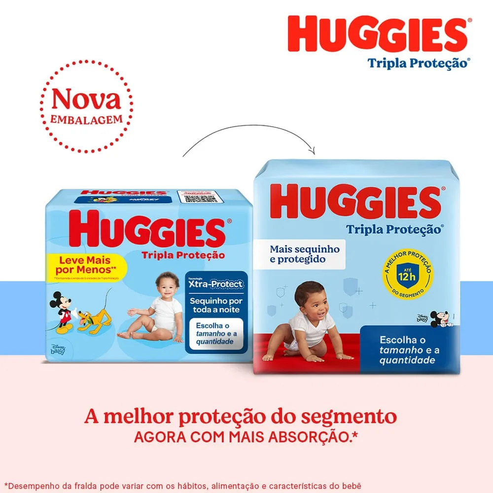 Fralda Huggies Tripla Proteção XXG 32 Unidades — foto 8