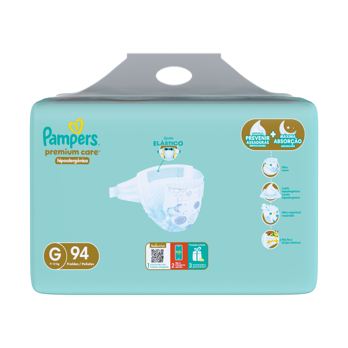 Fralda Infantil Pampers Premium Care G 94 Unidades — foto 9