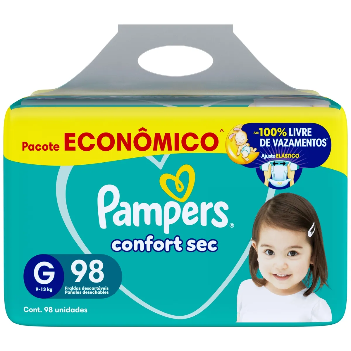 Fralda Pampers Confort Sec G 98 Unidades — foto 8