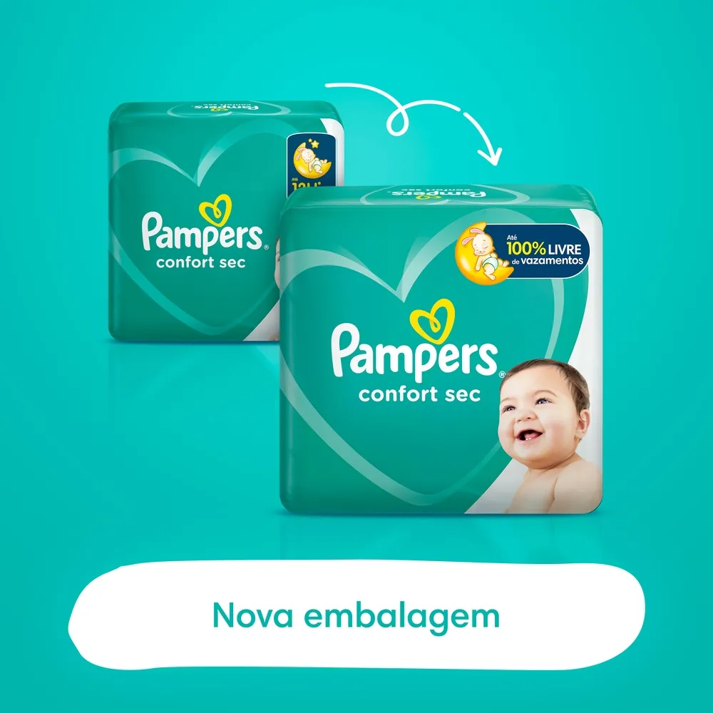 Fralda Pampers Confort Sec P 72 Unidades — foto 9