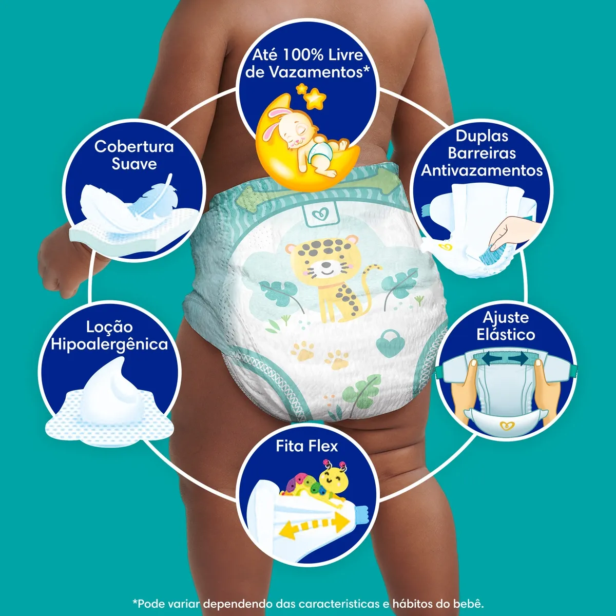 Fralda Pampers Confort Sec Xg 86 Unidades — foto 2