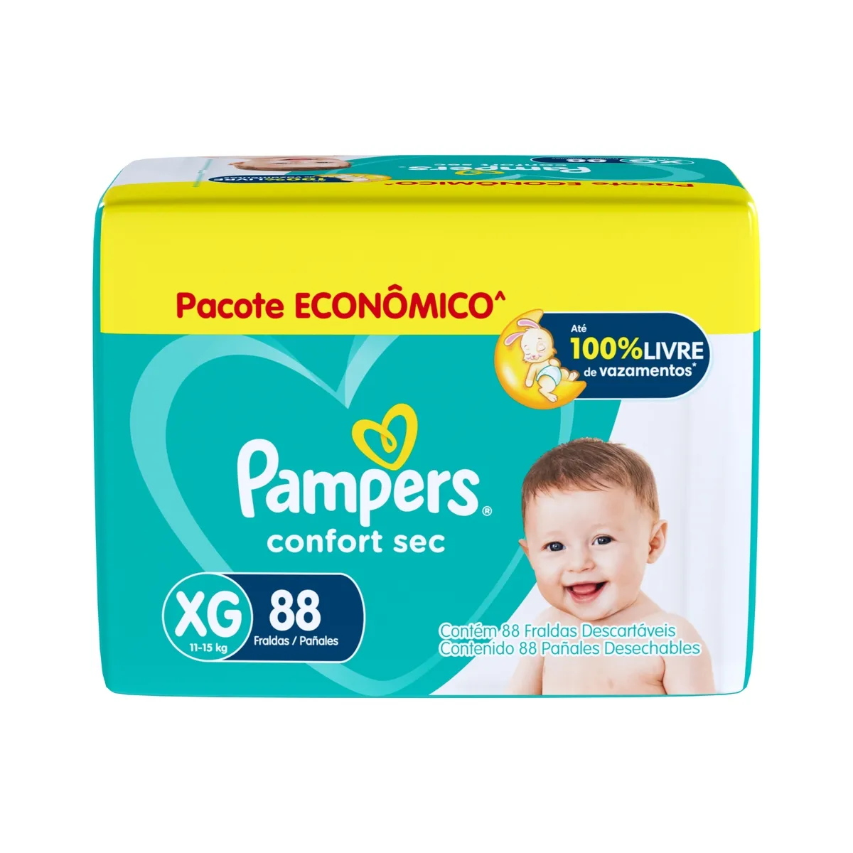 Fralda Pampers Confort Sec XG 88 Unidades — foto 8