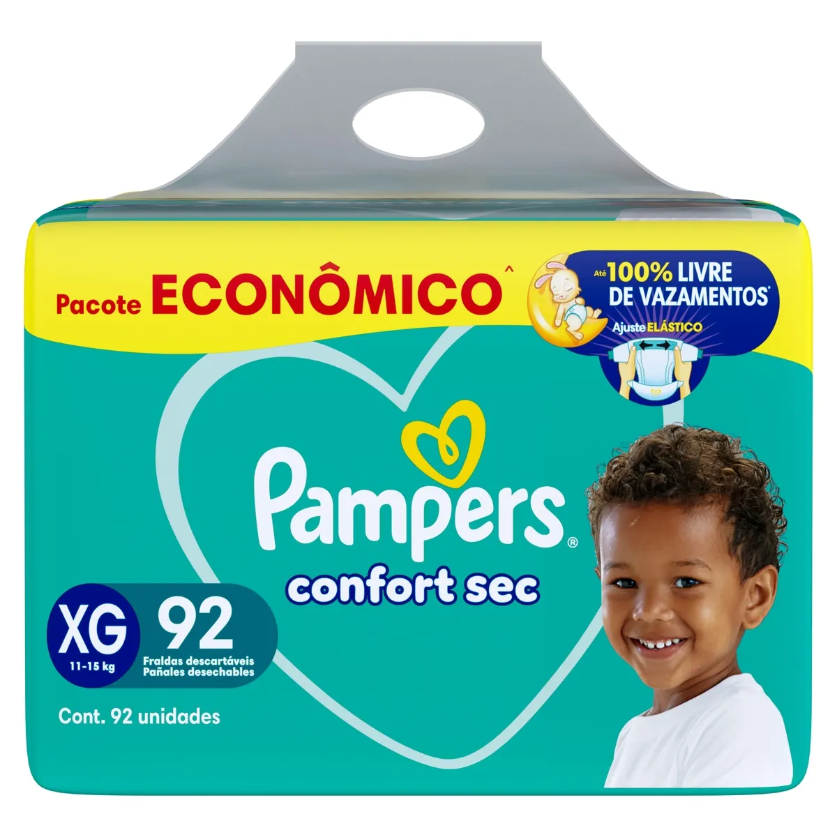 Fralda Pampers Confort Sec XG 92 Unidades — foto 9