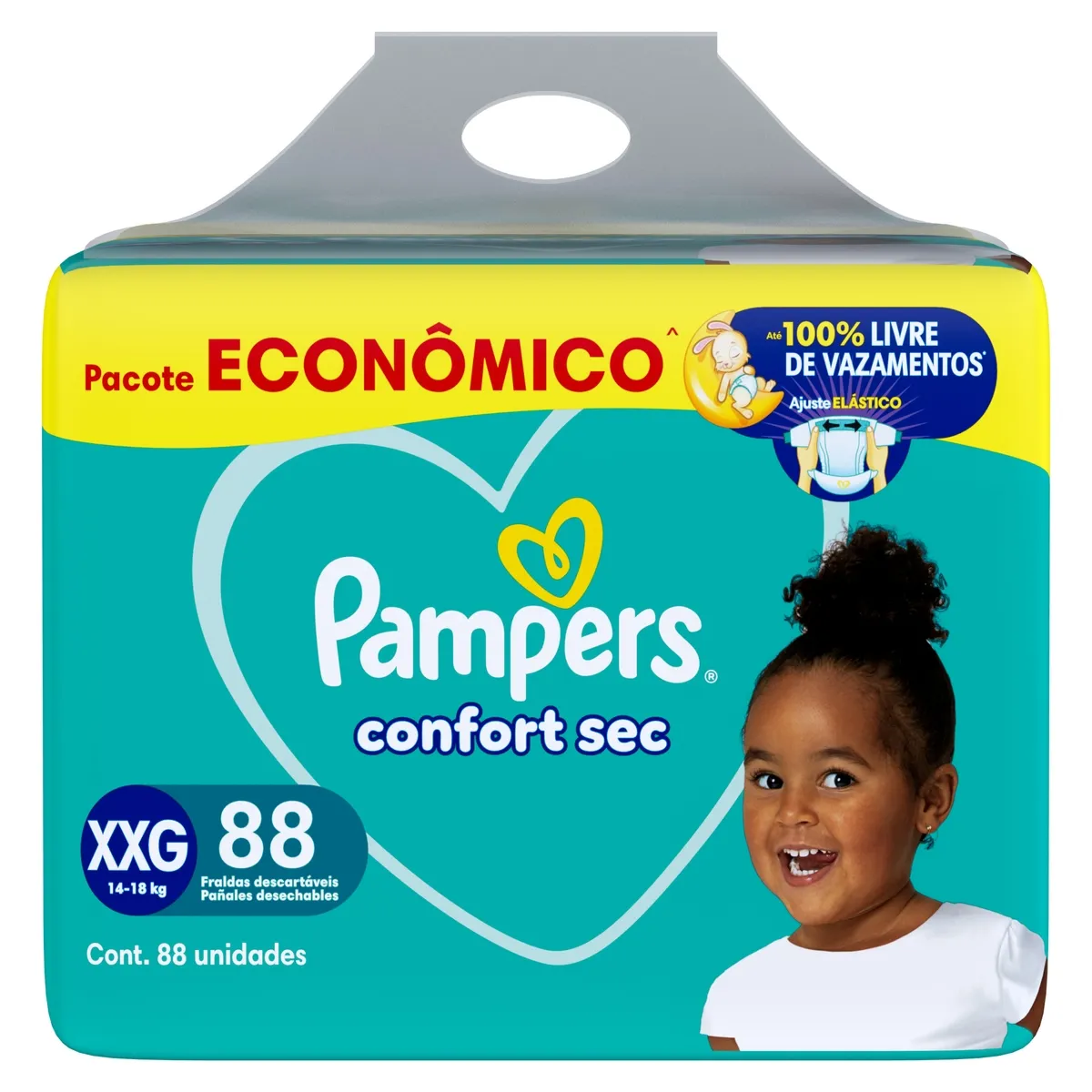 Fralda Pampers Confort Sec XXG 88 Unidades — foto 9