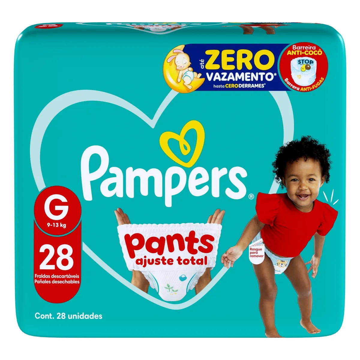Fralda Pampers Pants Ajuste Total G 28 Unidades