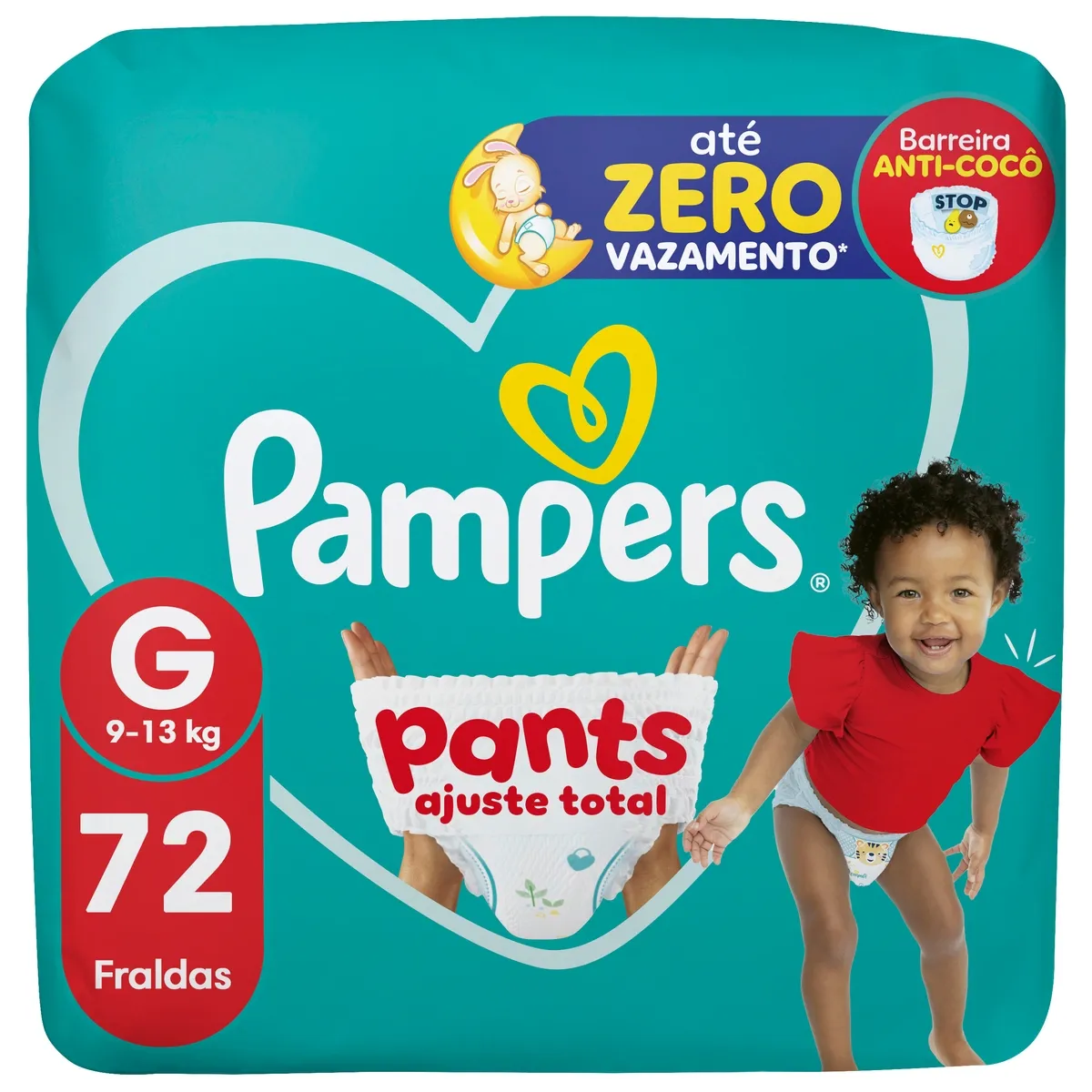 Fralda Pampers Pants Ajuste Total G 72 Unidades