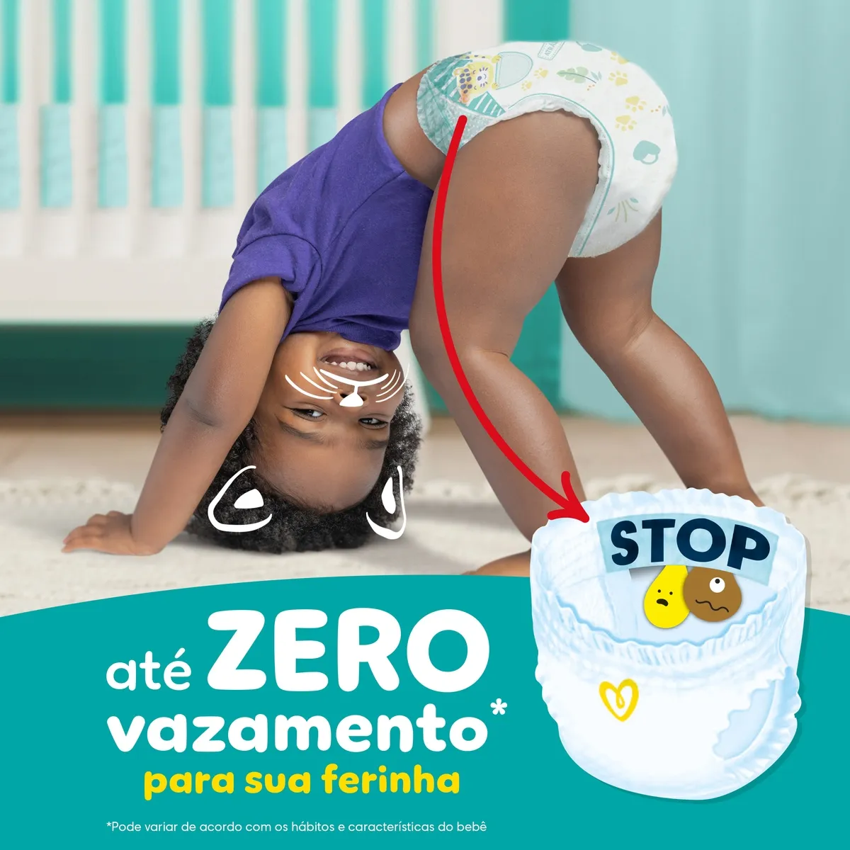 Fralda Pampers Pants Ajuste Total G 72 Unidades — foto 7
