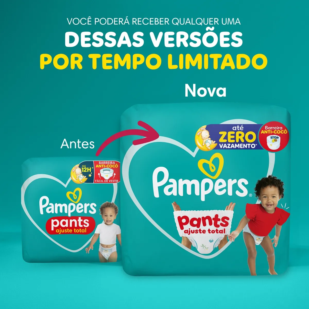 Fralda Pampers Pants Ajuste Total M 108 Unidades — foto 4