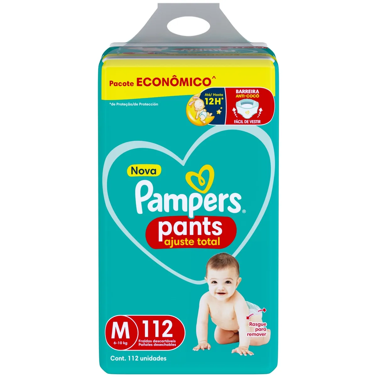 Fralda Pampers Pants Ajuste Total M 112 Unidades — foto 7