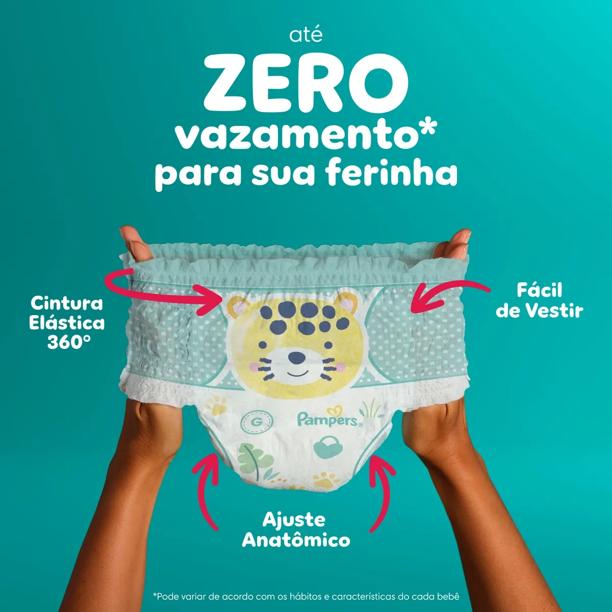 Fralda Pampers Pants Ajuste Total Xxg 74 Unidades — foto 2