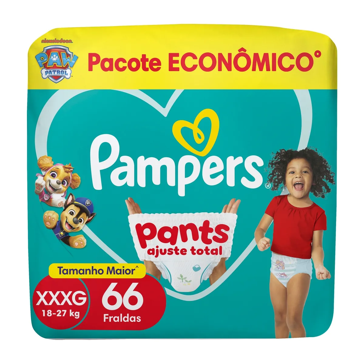Fralda Pampers Pants Ajuste Total Xxxg 66 Unidades