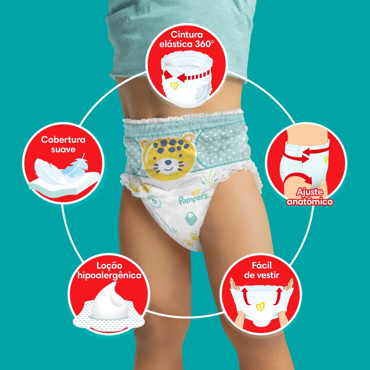 Fralda Pampers Pants Ajuste Total XXXG 70 Unidades — foto 2