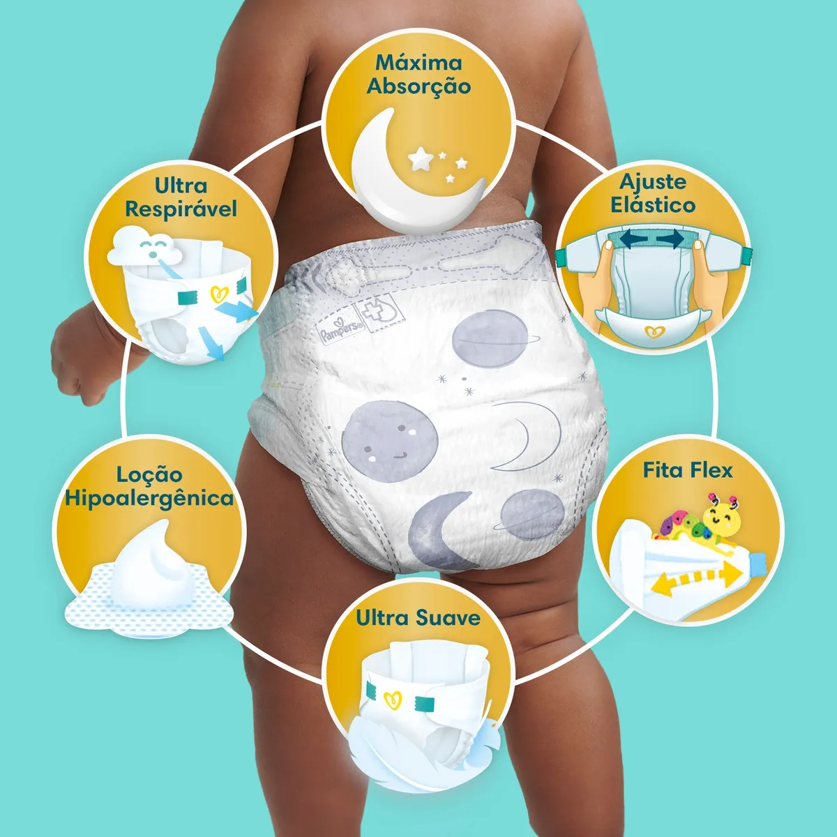 Fralda Pampers Premium Care XG 60 Unidades — foto 2