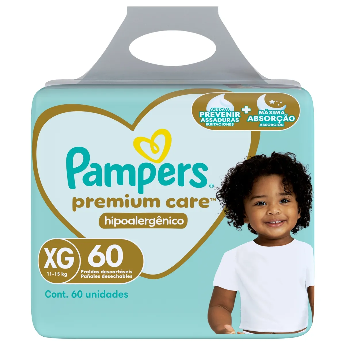 Fralda Pampers Premium Care XG 60 Unidades — foto 8