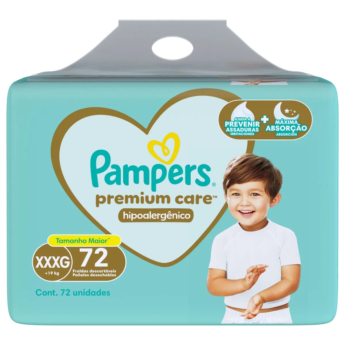 Fralda Pampers Premium Care XXXG 72 Unidades — foto 8