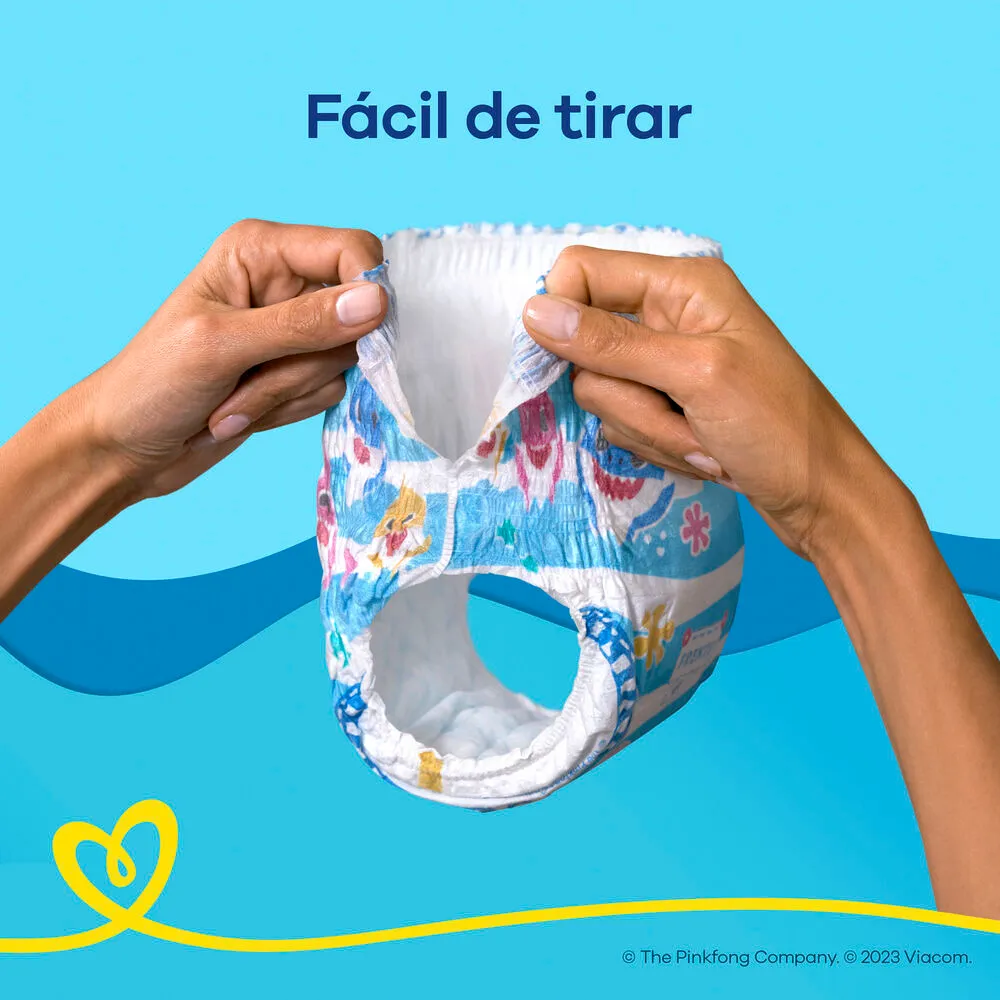 Fralda Pampers Splashers Baby Shark M/G 11 Unidades — foto 3