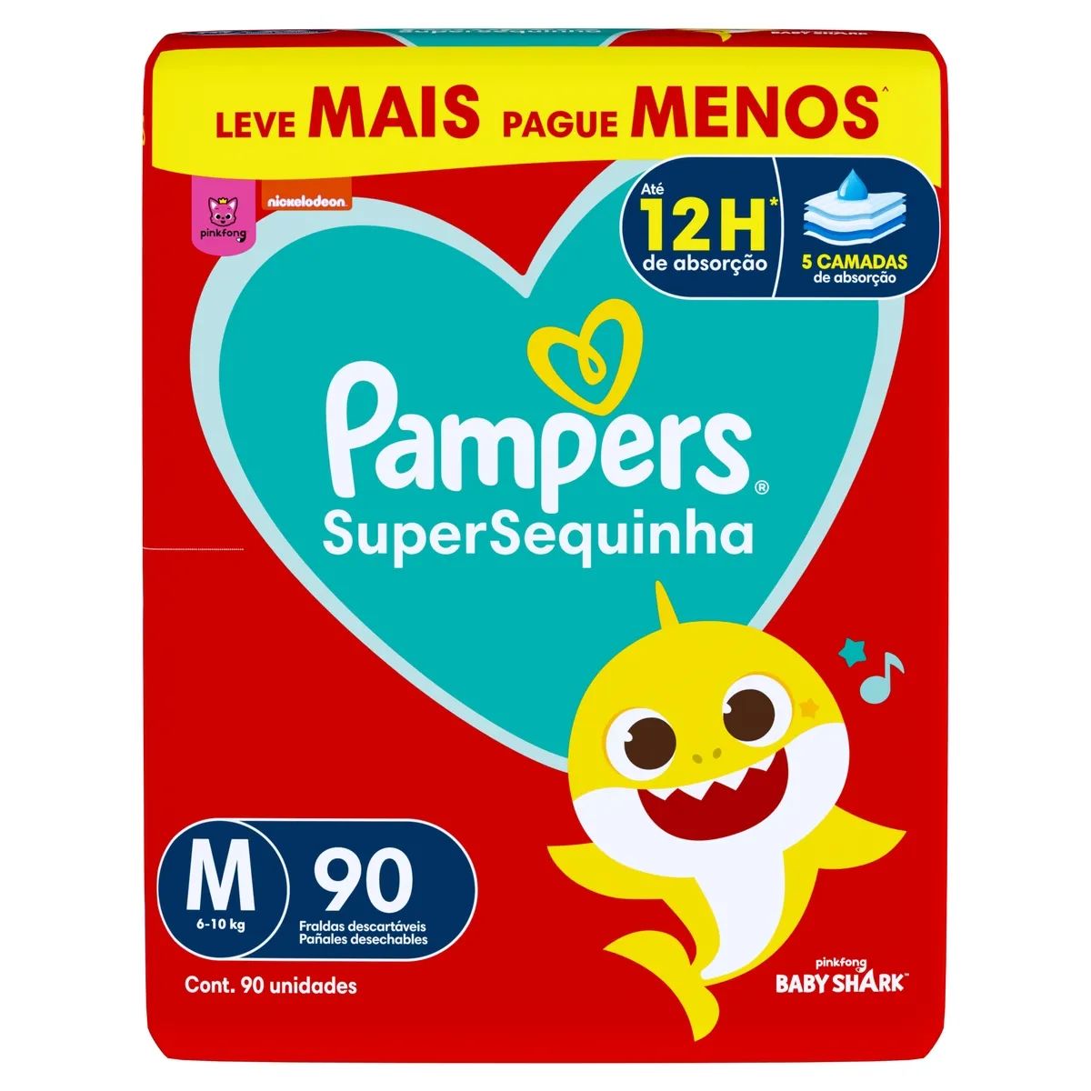 Fralda Pampers Super Sequinha M 90 Unidades — foto 8