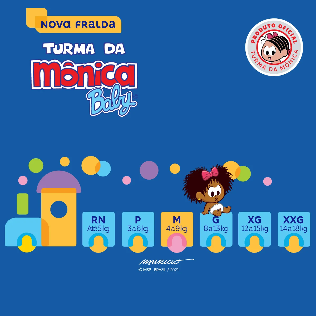 Fralda Turma da Mônica Baby Giga M 90 Unidades — foto 7