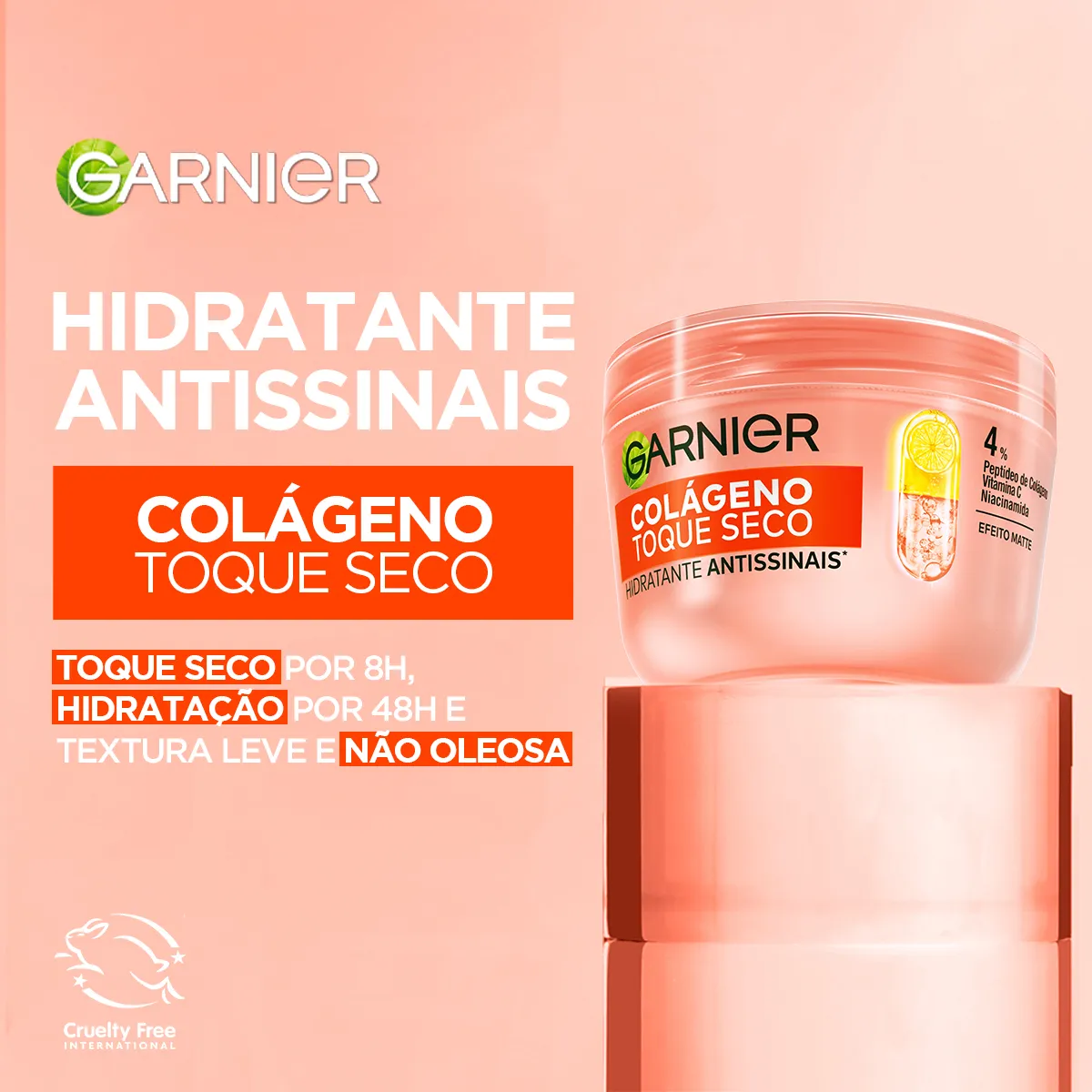 Gel Creme Facial Garnier SkinActive Colágeno Antissinais Toque Seco 85g — foto 3