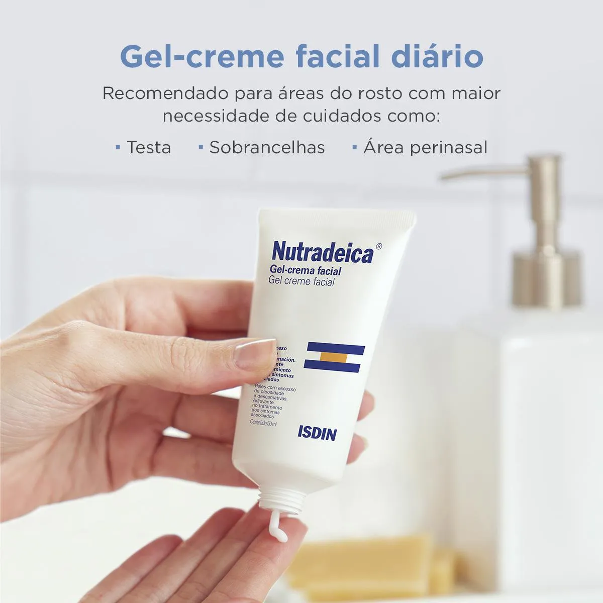 Gel Creme Facial Nutradeica Isdin para Pele Descamativa 50ml — foto 6
