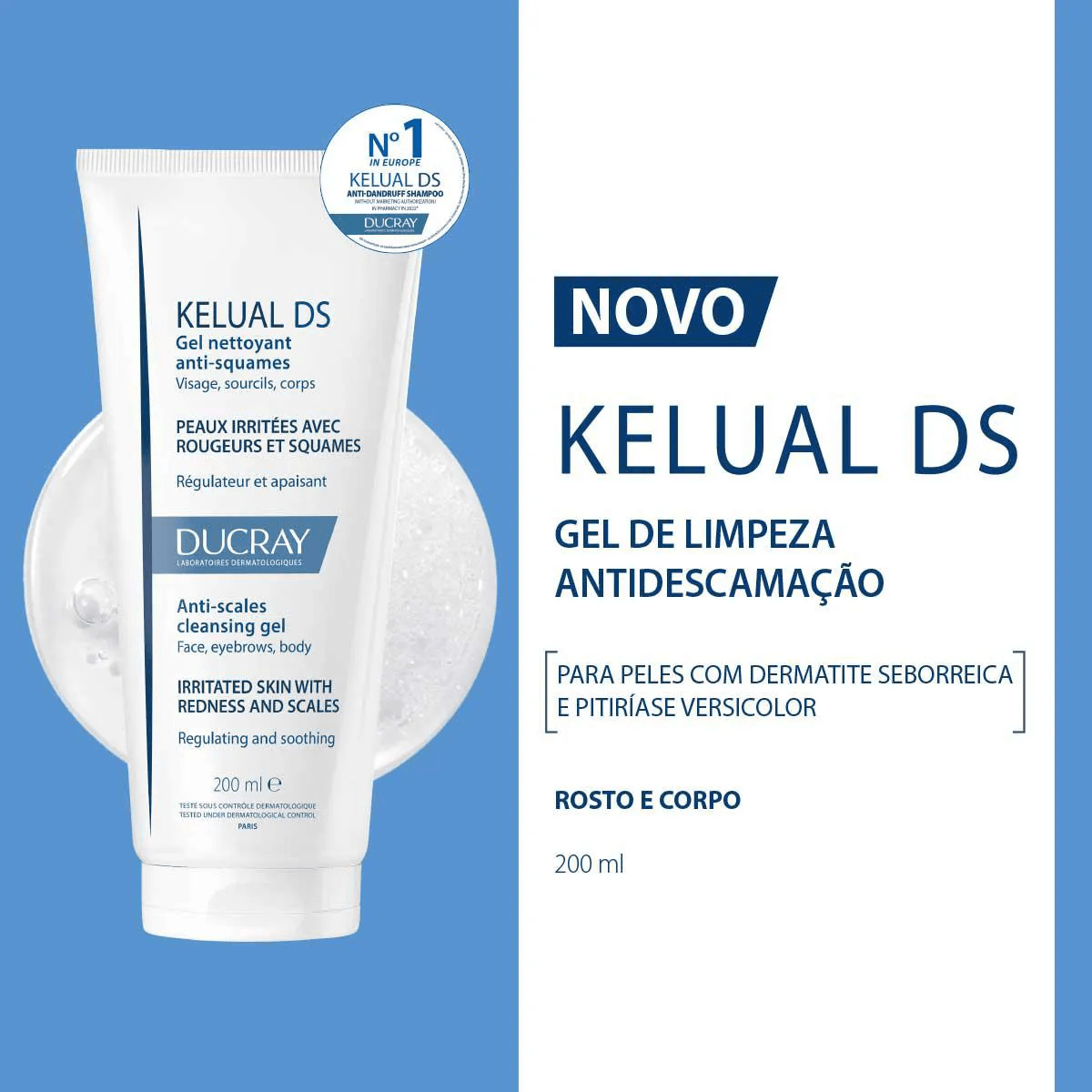 Gel de Limpeza Ducray Kelual DS Antidescamação 200ml — foto 10