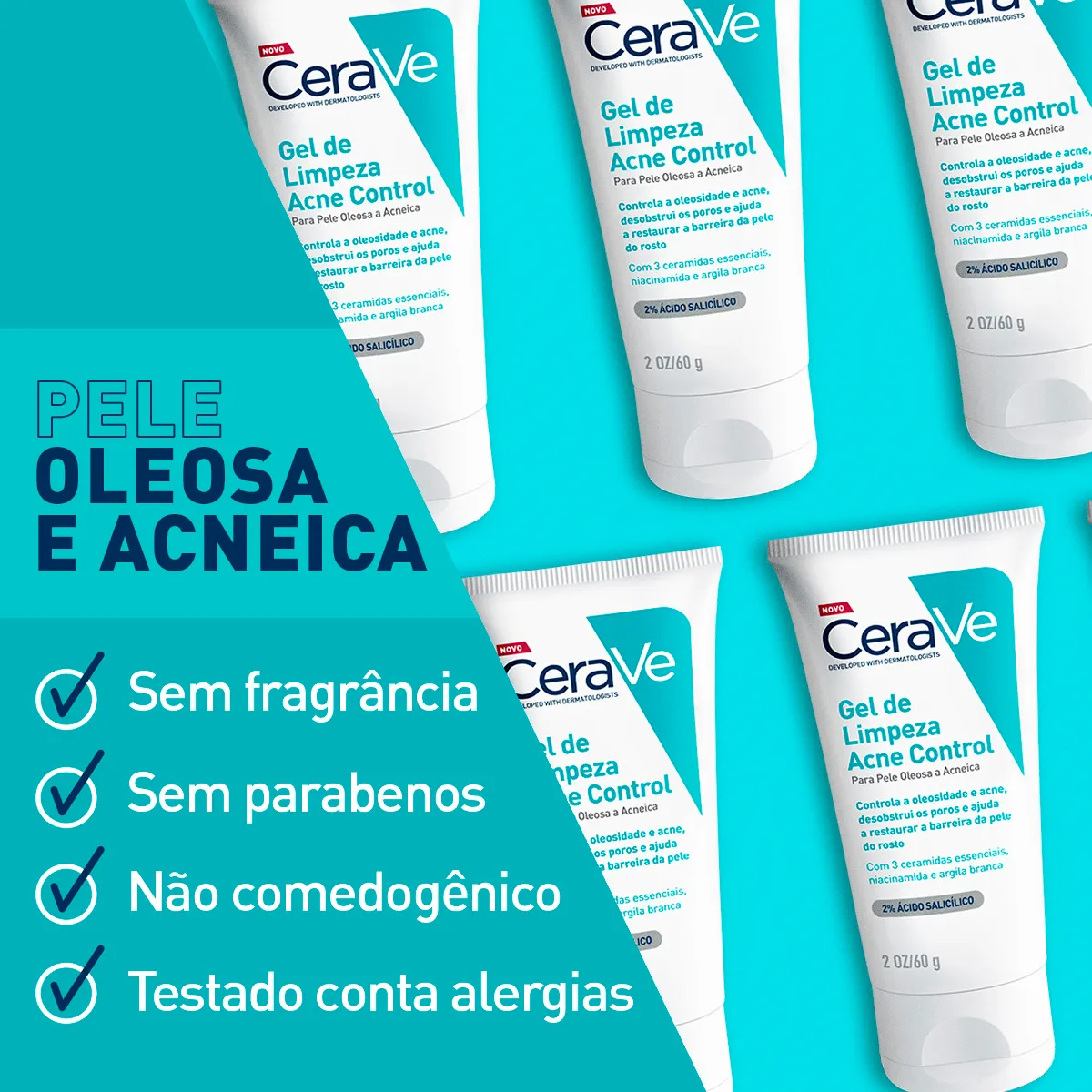 Gel de Limpeza Facial CeraVe Acne Control 340g — foto 4
